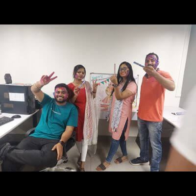 Holi celebration at Aaravinfotech -  Screenshot 2